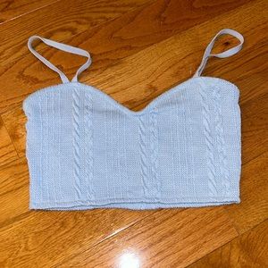 Zara Knit Crop Tank Top